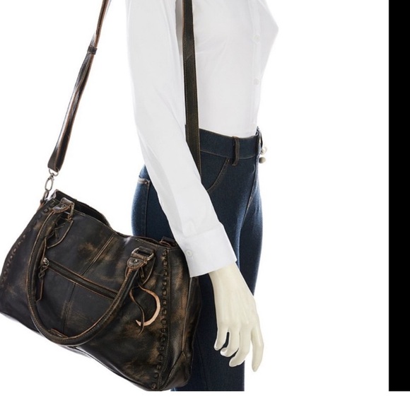 Bed Stu Black Rockababy Leather Tote - Picture 2 of 16